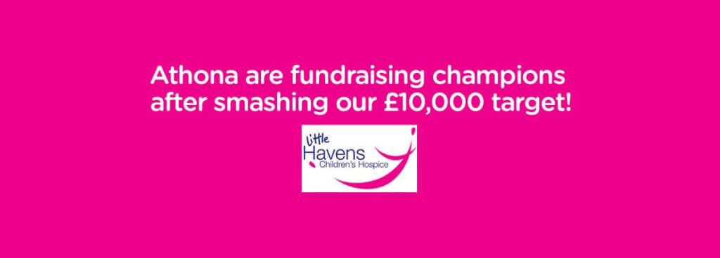 Athona Recruitment Smash £10k Target for Little Havens Children’s Hospice