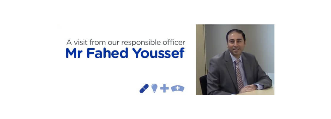 A visit from our responsible officer