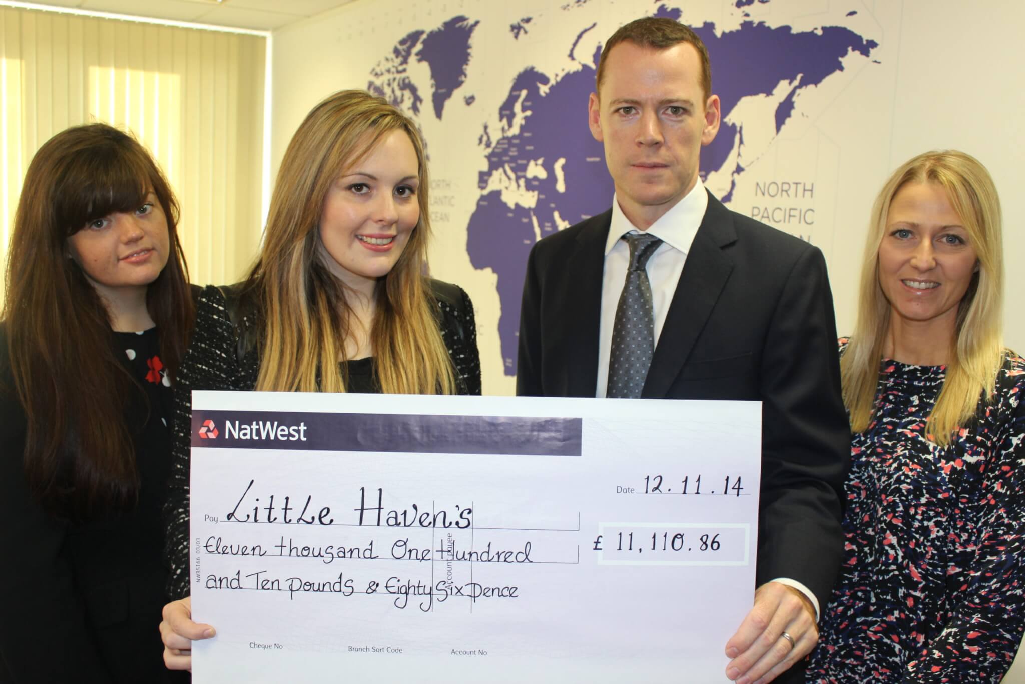 Little Havens and Athona Cheque Presentation
