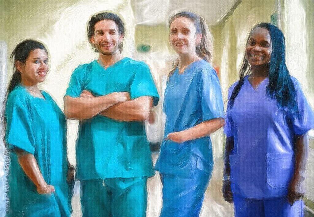 A team of nurses